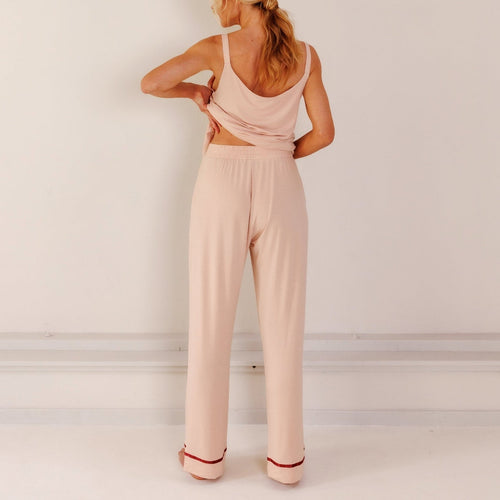 Coco & Cici - TENCEL Pyjama Broek Dames Powder Peach - XL