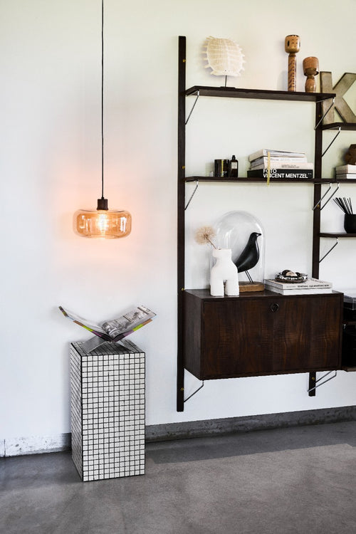 Ligtho | Art deco hanglamp zwart met smoke glas | Velo - vtwonen shop