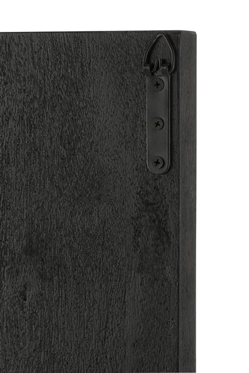 J-Line spiegel - hout - zwart - large