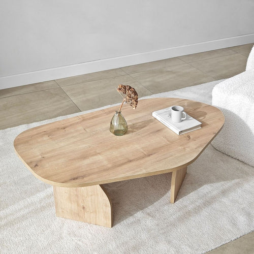 Calicosy - ROCK Salontafel met brede poten - Steen - 60x100x35 cm