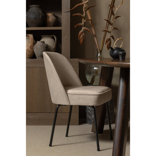 BePureHome eetkamerstoelen Vogue- Fluweel - Khaki - Set van 2 - vtwonen shop