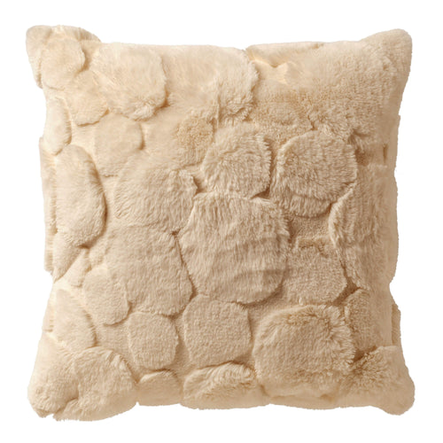 POM - sierkussen 45x45 cm - bontlook - organisch patroon - Summer Sand - beige