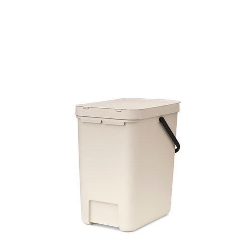 Brabantia Sort & Go afvalemmer, 25 liter - Soft Beige