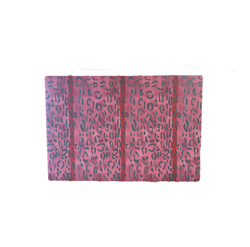 Catchii Behang Leopard print aubergine