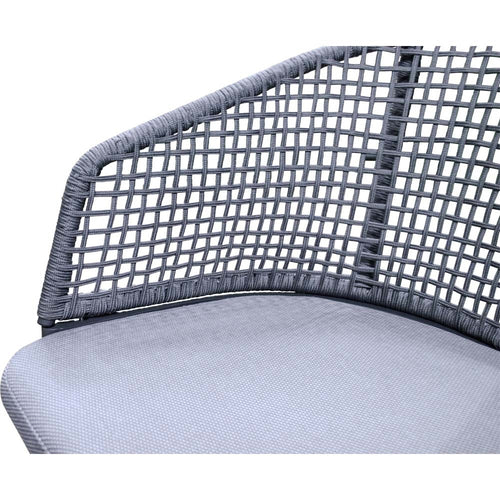 Lesli Living bistrostoel Kioto - grijs - 56x62x77cm - set van 2