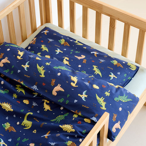 Petite Amélie Dekbedovertrekset – 140x200 cm – 100% Biologisch Katoen – Dino - vtwonen shop