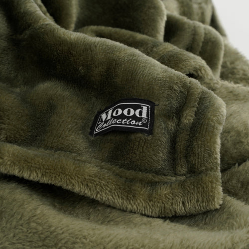 In The Mood Collection Famke Fleece Plaid - L180 x B130 cm - Donkergroen - vtwonen shop