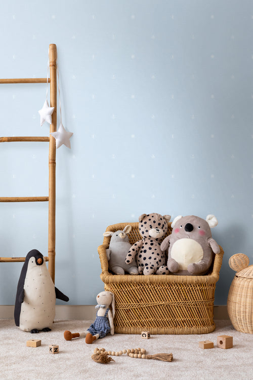 Sanders & Sanders behang symbolen blauw - 53 cm x 10 m - 640573 - vtwonen shop