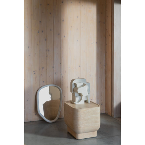 Zuiver Looks Spiegel/ Wandspiegel Organische vorm Off White S - vtwonen shop