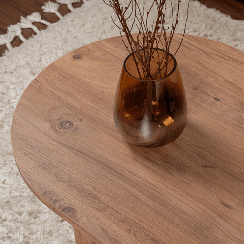 Calicosy - IRIS Ovale salontafel L119 cm - Kasjmier - 60x119x39,8 cm