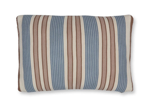 Pip Studio Decoratiekussen Bonsoir Combistripe - 40 x 60 cm - Blauw