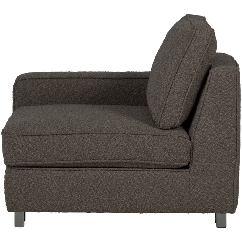 vtwonen element 1-zits met arm links Lazy - Bouclé - Antraciet - vtwonen shop