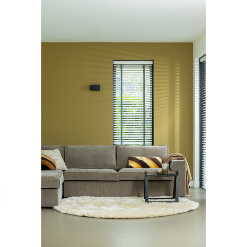 WOOOD hoekbank links Hajo - Rib - Clay - 84x283x197 - vtwonen shop