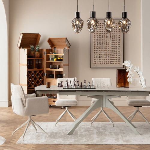 Kare Design Draaistoel Hilla creme - vtwonen shop