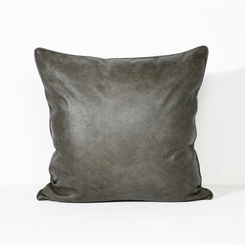 Darcy & Duke sierkussen Art Leather Military - Groen - 55x55cm