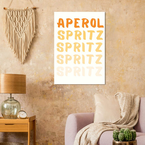 Artfulprints  Aperol Spritz - Written   poster 70x100 cm - vtwonen shop
