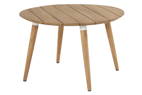 Hartman Tuintafel Sophie Studio - Naturel/Wit Teakhout - Ø120x76cm