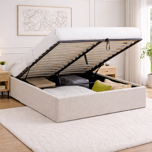 Calicosy - Opbergbed ZIA - beige 214x170x36,50 cm