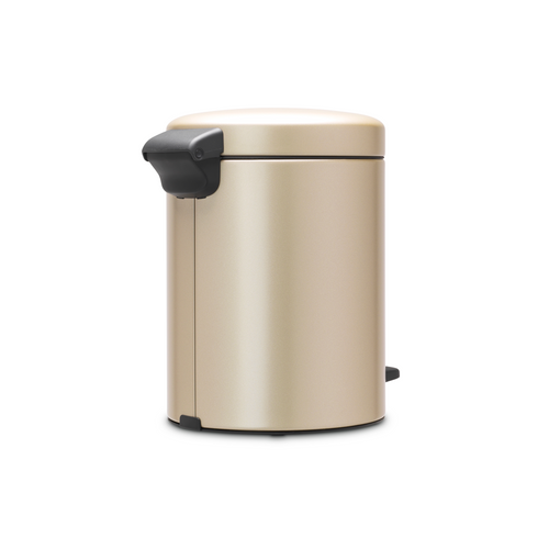 Brabantia NewIcon Pedaalemmer, 5 liter, kunststof binnenemmer - Metallic Gold