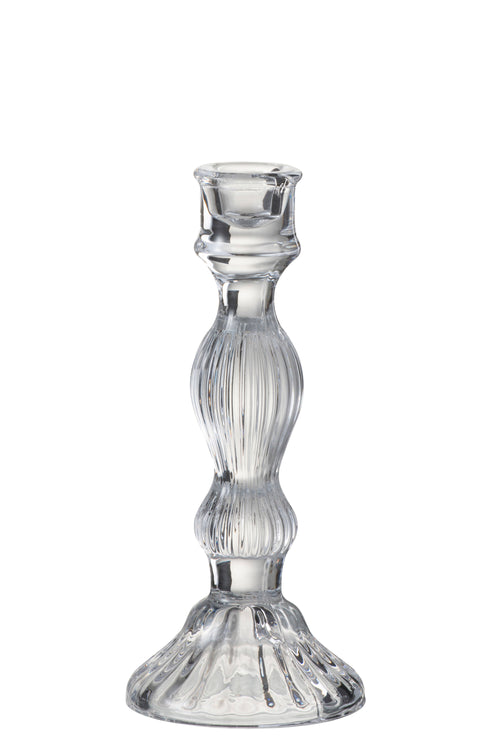 J-Line kandelaar Bol - glas - transparant - large - vtwonen shop