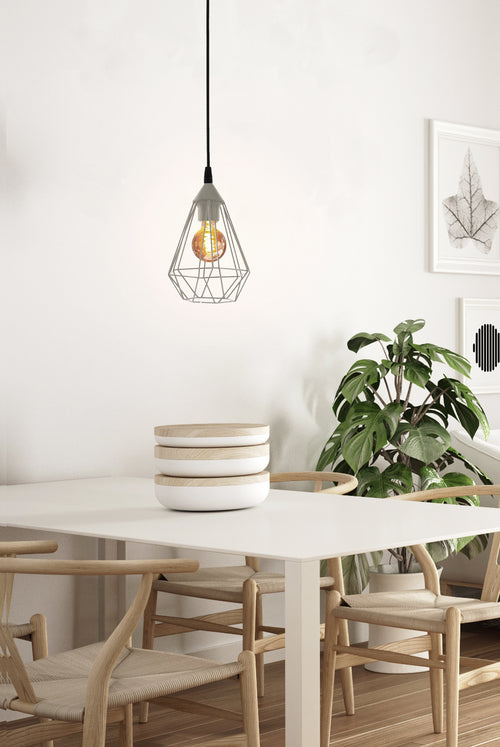 EGLO hanglamp Tarbes - e27 - ø 17,5 cm - grijs - vtwonen shop