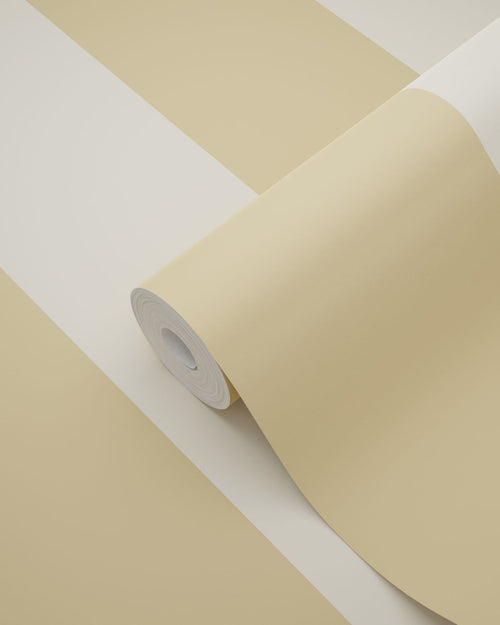 ESTAhome behang strepen beige en okergeel - 50 x 900 cm - 132085