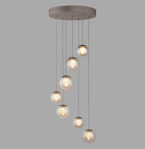 Neuhaus PURE hanglamp Popup - 7 lichts - 40  x 180   cm - champagne