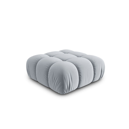 Cosmopolitan Design - Poef Cortina flueel lichtblauw - 94x94x43cm
