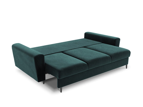Cosmopolitan Design Slaapbank met opbergdoos Kyoto 3-zits, flueel, olie - 100x235x88cm
