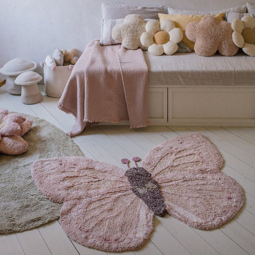 Lorena Canals wasbaar vloerkleed Washable Animal Baby Butterfly