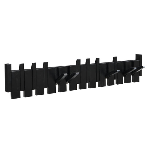 Home Deluxe Kapstok PORTE - 80 x 3,5 x 15 cm, zwart