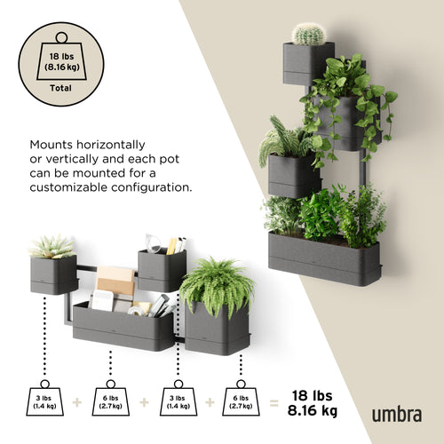 Umbra Cubiko wandplantenbak - vtwonen shop
