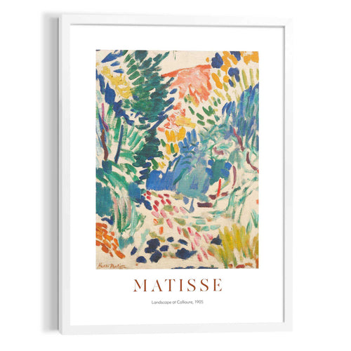 Reinders Matisse Landscape at Collioure schilderij -  meerkleurig/multi color - woonkamer - 70x50cm