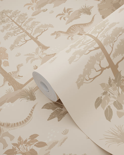 ESTAhome behang dinosaurussen beige - 50 x 900 cm - 131659 - vtwonen shop
