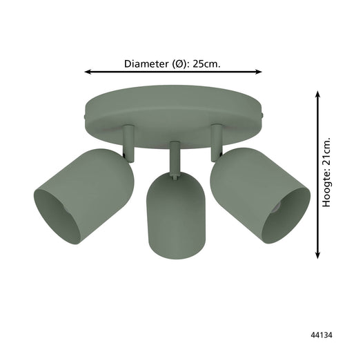 EGLO spot Tilston - Ø 25 cm - groen - vtwonen shop