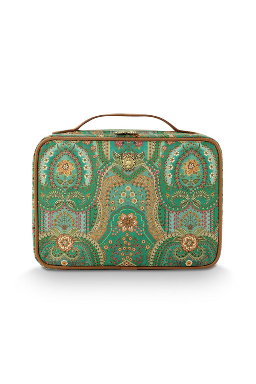 Pip Studio - Casey Beautycase Dames - Jabali - Groen - 27x10x19cm - vtwonen shop