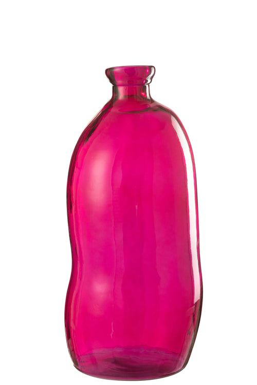 J-Line vaas Ovaal - glas - fuchsia - 73 cm hoog - vtwonen shop