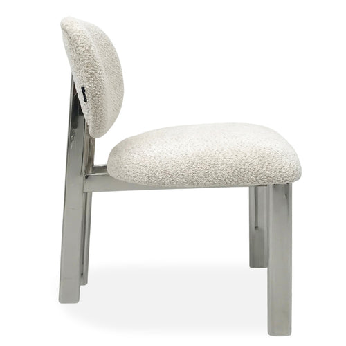 DÉJA Living Eetkamerstoel Bjerka - Beige/Chrome