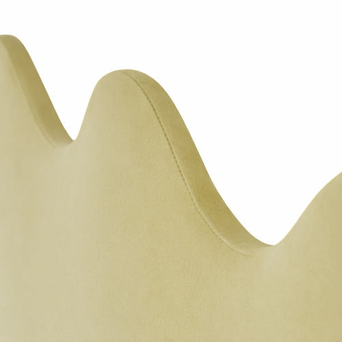 Gestoffeerd hoofdbord met golvende vorm 160x73,5 cm