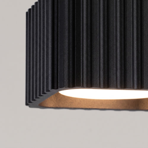 Sollux Lighting Plafondlamp RIFF 1 zwart Gx53 - 10x10x6cm