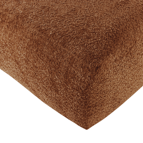 WOOOD poef Mojo Base - Wollig - Roestbruin - 45x84x64