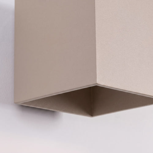 Sollux Lighting Wandlamp QUAD 1 taupe - 10x12x10cm