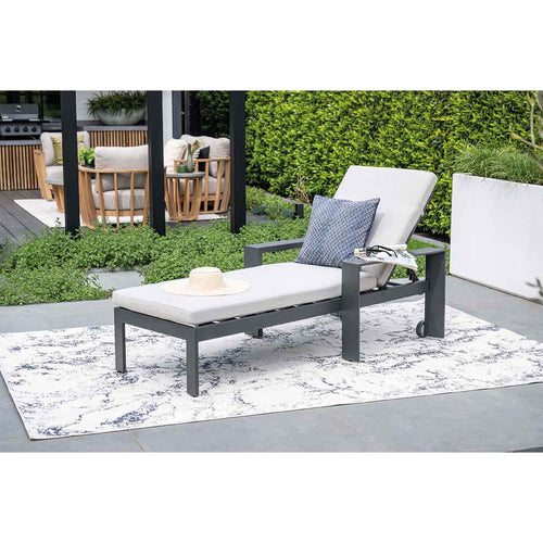 Garden Impressions ligbed Malakka - donker grijs - vtwonen shop