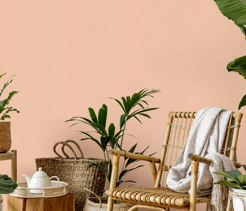 Erismann behang linnenstructuur terracotta - 53 cm x 10.05 m - 661432 - vtwonen shop