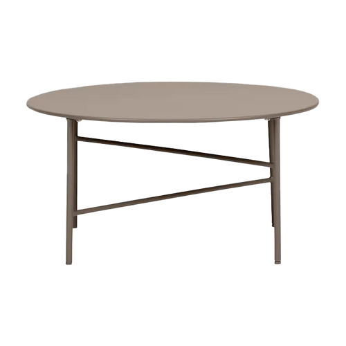 Lisomme Mila metalen tuin salontafel taupe - Ø70 cm - vtwonen shop