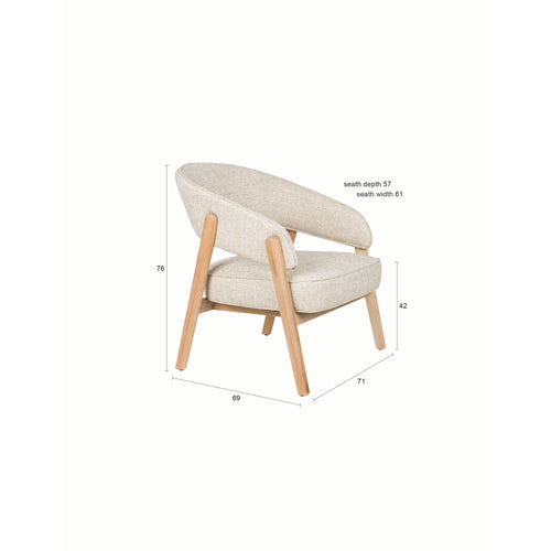 Zuiver Bright Fauteuil Beige - vtwonen shop