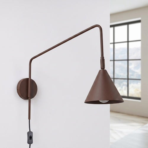Sollux Lighting Wandlamp NOX bruin - 14x61x30cm