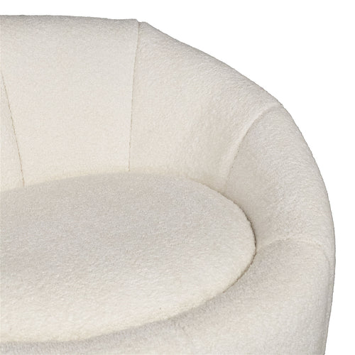Giga Meubel Fauteuil Florine - Bouclé - Wit - vtwonen shop