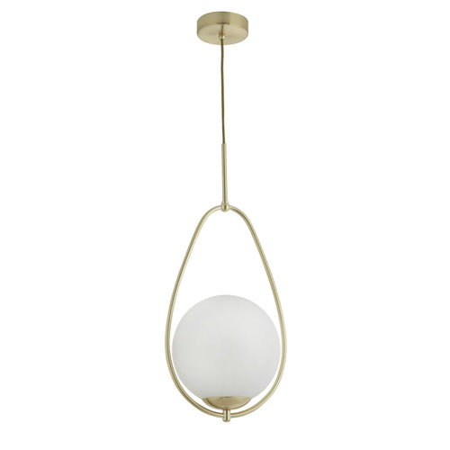 Searchlight hanglamp Avalon - 1 lichts - 23  x 150   cm - goud wit