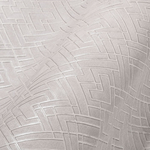 Livingwalls behang grafisch motief lichtgrijs, zilver en wit - 53 cm x 10.05 m - AS-388284 - vtwonen shop